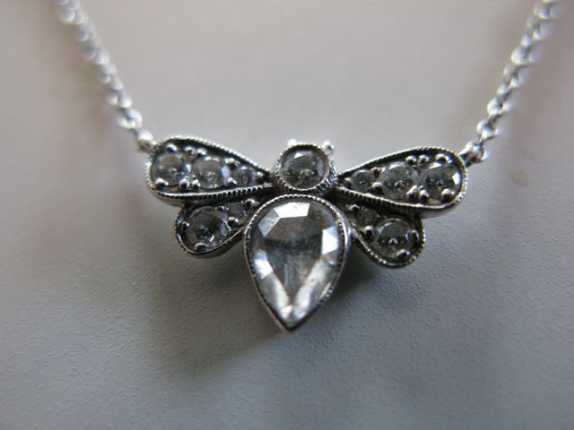 Diamond Bee Pendant